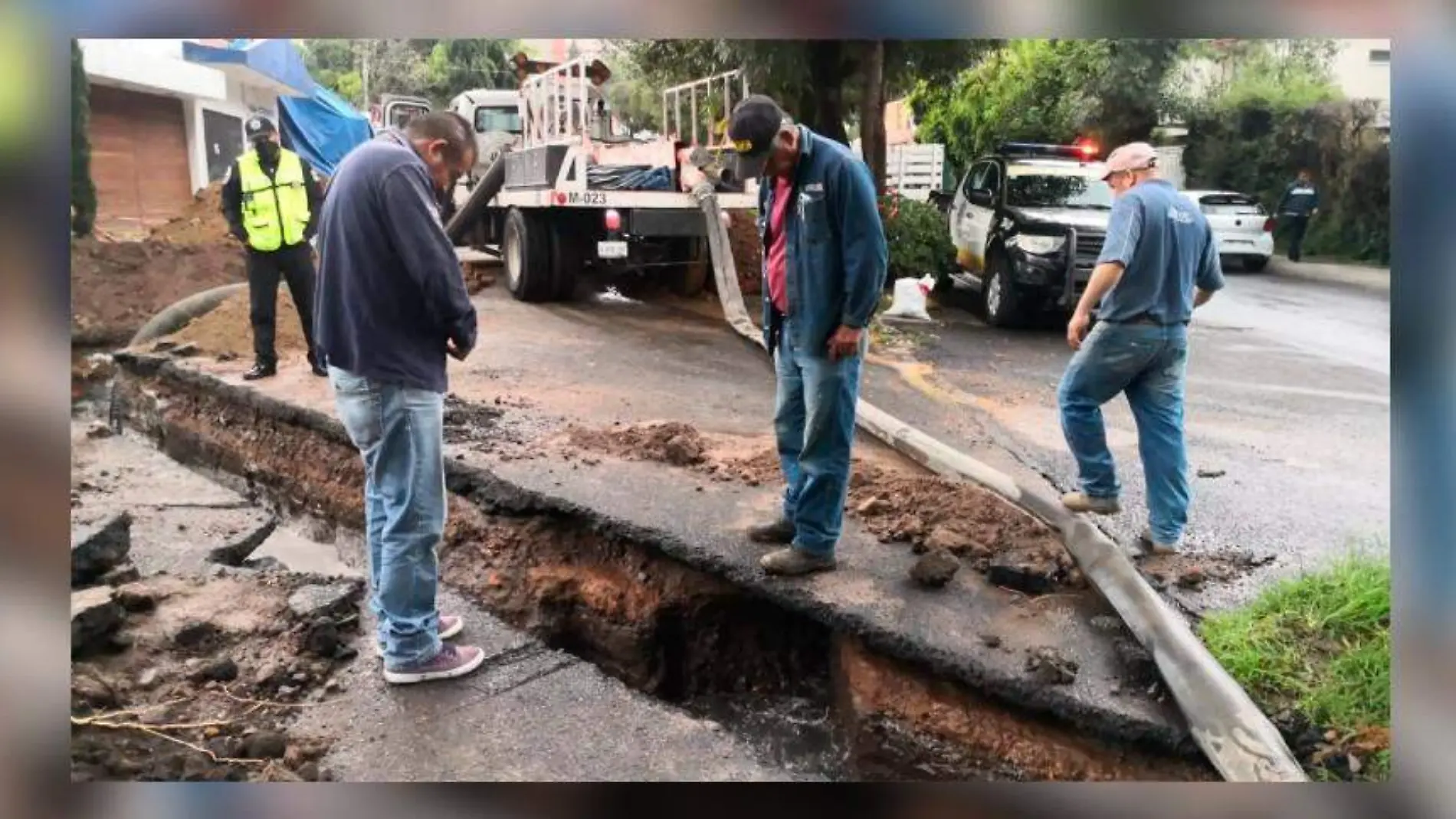 fuga agua atizapan CAEM